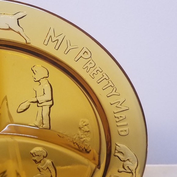 Tiara Amber Nursery Rhyme 3 Piece Dish Set Mug, Bowl & Plate w/ Original Box - Picture 4 of 16